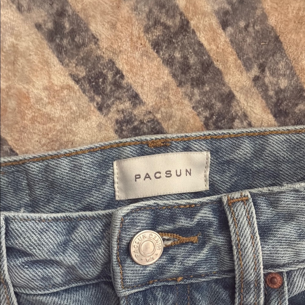 PacSun Blue Straight Leg Jeans Classic Denim - Picture 3 of 5